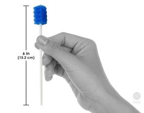 img 3 attached to Superior Blue Oral Swabs and Swabsticks - 250 Count - Premium Quality