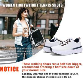 img 3 attached to 👟 STQ Women's Slip-On Breathable Fashion Sneakers with Arch Support - Ideal for Walking, Workouts, and Comfort