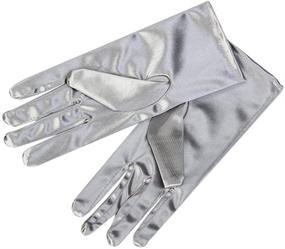 img 2 attached to 🧤 Women's Black Satin Gloves - Elegant Length Ladies' Accessories for Special Occasions
