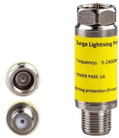 img 4 attached to 🌩️ High-Quality Coaxial Surge Protector: Safeguard Your Cable TV, Satellite, and Antenna Equipment from Lightning Surges (75 ohm, 5-2400MHz)