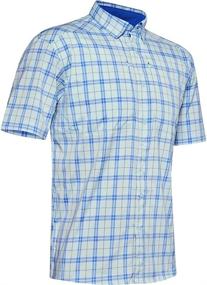 img 1 attached to Under Armour Men's Tide Chaser 2.0 Plaid Fish Short Sleeve T-Shirt: Performance and Style Combined