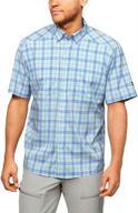 under armour men's tide chaser 2.0 plaid fish short sleeve t-shirt: performance and style combined logo