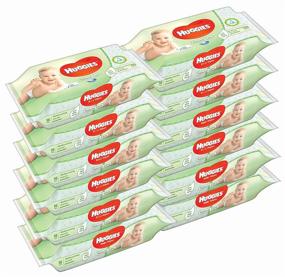 img 1 attached to 👶 Huggies Natural Care Baby Wipes with Aloe Vera - Pack of 12 (Total 672 Wipes)