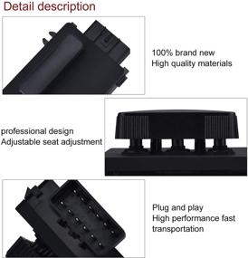 img 1 attached to 🚘 SPEEDWOW Power Seat Switch Control for 1999-2007 Chevy/GMC/Cadillac: Adjuster, Recline, and Compatibility with Avalanche, Silverado, Tahoe, Sierra, Suburban, Escalade, Yukon, and Hummer