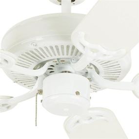 img 3 attached to 🏢 Westinghouse Lighting 7802400 52 Inch White Ceiling Fan with 5 Blades, Downrod Mount