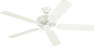 🏢 westinghouse lighting 7802400 52 inch white ceiling fan with 5 blades, downrod mount логотип