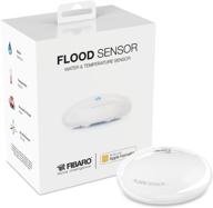 💦 fibaro fgbhfs-101 flood sensor - homekit enabled water leakage detector, white with temperature monitoring logo