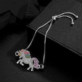 img 2 attached to 🌈 ALoveSoul Little Princess Rainbow Unicorn Pendant Necklace – Women's Fashion Gift