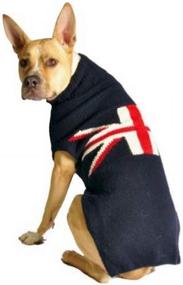 img 1 attached to Stylish Union Jack Dog Sweater: Add a British Touch to Your Canine Companion's Wardrobe