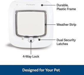 img 2 attached to PetSafe Microchip Cat Door, RFID Multi-User Access for up to 40 Pets, 4-Way Locking, Weatherproof, Easy Install, With Hardware Kit - Ideal for Cat Litter Box or Pet Feeder Privacy.