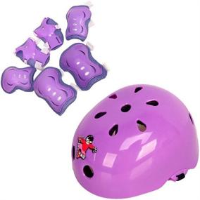 img 2 attached to 🛼 TUPWEL Roller Skating Safeguard Support Pads Set - Knee Pads, Elbow Pads, Wrister Bracers, Safety Helmet Protection Gear for Skateboarding