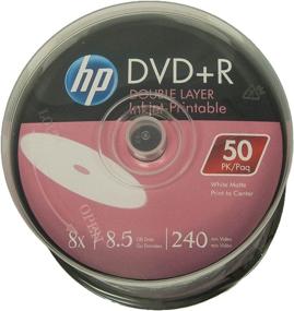 img 1 attached to 📀 HP DVD+R DL Double Layer 8X 8.5GB White Inkjet Printable 50-Pack Spindle