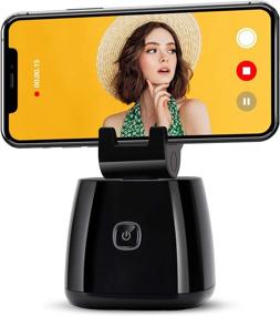 img 4 attached to 📸 Favonian Capture Genie: Smart Gimbals Stabilizer with 360° Rotation, Auto Face/Object Tracking, Vlog Shooting Tripod Stand, Selfie Stick for iPhone and Android