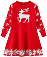 christmas reindeer snowflake dresses for girls from smiling pinker logo