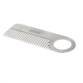 img 2 attached to 💇 SHARPSWISS Stainless Steel Pocket Hair Combs - Compact Anti-static Comb for Men's Mini Beard - 3.95inch