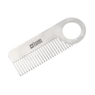 💇 sharpswiss stainless steel pocket hair combs - compact anti-static comb for men's mini beard - 3.95inch logo