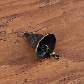 img 2 attached to 🔔 Handcrafted Vintage Antique Bells Kit for Wind Chime Making, Dog Potty Training & Housebreaking - SUPVOX 11pcs Metal.