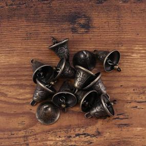 img 3 attached to 🔔 Handcrafted Vintage Antique Bells Kit for Wind Chime Making, Dog Potty Training & Housebreaking - SUPVOX 11pcs Metal.
