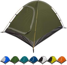 img 4 attached to 🏕️ REVALCAMP Two Person Tent: Waterproof & Windproof 4 Season Camping Tent - Durable, Easy Set-up - Ideal for Backpacking & Hiking