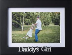 img 4 attached to Klikel Daddy's Girl Picture Frame - Express Your Love for Dad with a Beautiful Black 👨 Wood Frame - Perfect for 4x6 or 5x7 Photos - Versatile Wall Mount and Table Desk Display