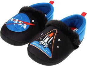 img 4 attached to 🚀 SG Footwear Nasa Slipper: Space Astronaut Design for Toddlers (Sizes 5/6-11/12)