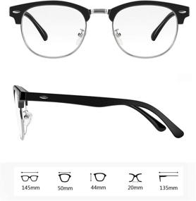 img 2 attached to 👓 2 Pairs of Tanlys Blue Light Blocking Glasses for Computer Eye Strain [Relief for Dry & Sore Eyes], Anti-UV to Reduce Headache, Stylish Gaming Bluelight Blocker Eyewear for Men and Women (Black Tortoise)