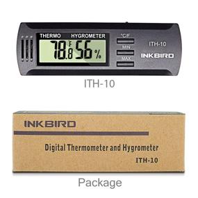 img 3 attached to 🌡️ Inkbird ITH-10 Digital Thermometer Hygrometer Temperature Humidity Monitor for Humidors, Guitars, Ukuleles, and Mason Jars.