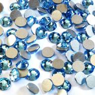 aquamarine (202) lake blue swarovski new 2088 xirius rose 20ss 5mm flatback rhinestones - 144 pcs (1 gross) from mychobos logo