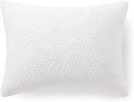 🌙 ynm shredded memory foam adjustable pillow: ideal for all sleep positions, complete with pillow case, standard size logo