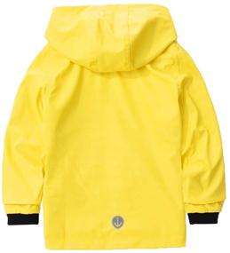 img 3 attached to 🧥 Stylish and Waterproof: M2C Boys Girls Hooded Rain Jacket with Cotton Lining - Ideal Windbreaker