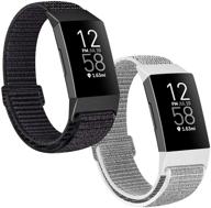 🕒 xfyele nylon loop watch bands: versatile fitbit charge 4/3/se compatible straps for active women and men logo
