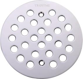 img 4 attached to 🪣 TRUSTMI 4 1/4-inch Screw-in Shower Drain Grate Replacement Cover: Chrome, Oil Rubbed Bronze, and Brushed Nickel Options Available