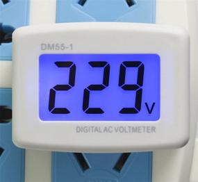 img 4 attached to ⚡️ UCTRONICS US Plug LCD Digital Voltmeter 220V Panel Voltage Tester Meter - Accurate Voltage Measurement for Wall Sockets at Home & Factory