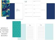 jbb0005 journeybook insert set: weekly planner by paper house productions for standard size traveler's notebook - themed content logo