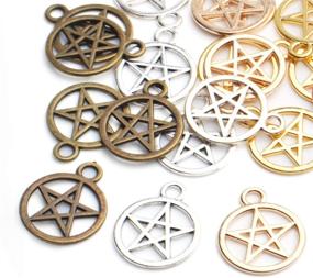 img 2 attached to Pentacle Pendants Pentagram Necklace Beacelet