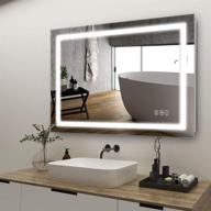 🪞 anten 32x24 inch led lighted bathroom mirror: wall mounted vanity mirror with dimmable touch control, adjustable 3000-6000k lights logo