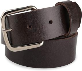 img 3 attached to 👔 Upgrade Your Style with Grain Leather Interchangeable Buckles 5000BUK: The Perfect Men's Accessories in Belts