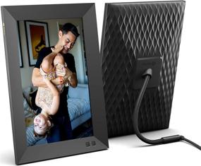 img 4 attached to Nixplay 10.1 inch WiFi-enabled Smart Digital Photo Frame (W10F) - Black - Instant Sharing of Photos and Videos via Email or App