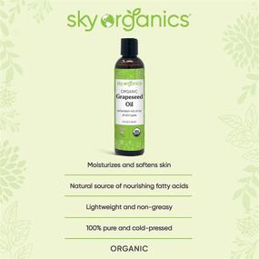 img 3 attached to 🍇 Grapeseed Oil by Sky Organics (8oz) – 100% Pure, Cold-Pressed & Natural – Ideal for Massage, Cooking, and Aromatherapy – Rich in Vitamins A, E, and K – Helps Reduce Wrinkles