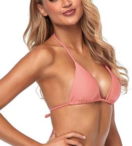 img 3 attached to 👙 Tainehs Women's Sexy Halter Thong Bikini: Micro Triangle Top Swimsuit