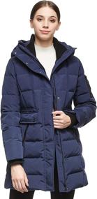 img 2 attached to 🧥 Stylish and Warm: Orolay Women's Hooded Winter Down Coat - Quilted Mid Length Puffer Jacket