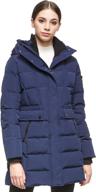 🧥 stylish and warm: orolay women's hooded winter down coat - quilted mid length puffer jacket логотип