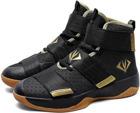 img 2 attached to MAUGELY Breathable Basketball Students Non Slip Men's Shoes in Athletic