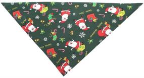 img 1 attached to 🐶 AUPET 3-Pack Christmas Dog Bandanas | Thanksgiving Pet Bandana | Halloween Pet Triangle Scarf Neckerchief | Washable Dog Bibs for Dog and Cat | Professional Bags