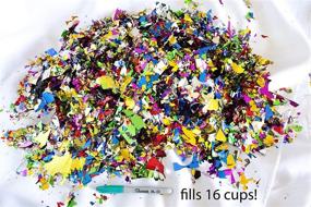 img 2 attached to 🎉 Shiny Metallic Confetti in Bulk Jumbo Bag: Sparkly Rainbow Confetti. Created from Lightweight Shredded Foil to Add Glamour to Photoshoots, Birthdays, Engagements, and Surprise Parties.