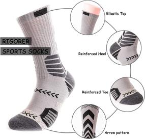 img 3 attached to Optimized Athletic Cushioned Compression Crew Basketball Socks 🏀 for Men and Women in Sports and Work Environment