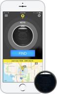 pebblebee key finder phone finder bluetooth tracker - заменяемая батарея, диапазон 200 футов, навык amazon alexa, нержавеющая сталь, светодиодный фонарик, ключевое кольцо - черный логотип