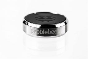 img 2 attached to Pebblebee Key Finder Phone Finder Bluetooth Tracker - Заменяемая батарея, диапазон 200 футов, навык Amazon Alexa, нержавеющая сталь, светодиодный фонарик, ключевое кольцо - Черный