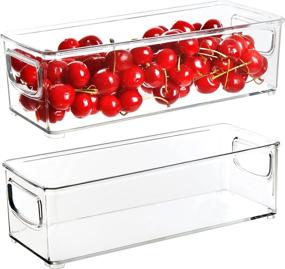 img 4 attached to Youngever Stackable Organizer Container Refrigerator Storage & Organization