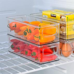 img 1 attached to Youngever Stackable Organizer Container Refrigerator Storage & Organization